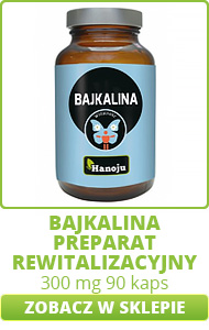 Bajkalina 300 mg - preparat rewitalizacyjny 90 kaps BAIKALINA Hanoju